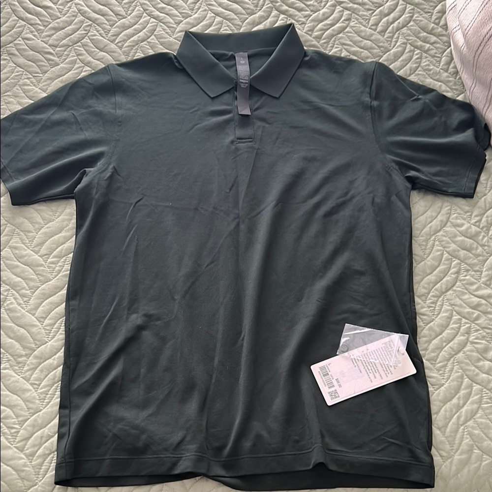 Lululemon Men's Green Polo Shirt